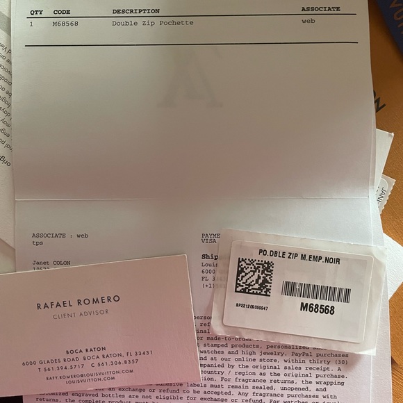 ‼️SOLD‼️Louis Vuitton Empreinte Double Zip Pochette - Picture 10 of 17